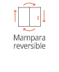 Mampara reversible
