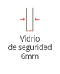 Vidrio de seguridad 6mm