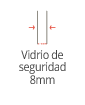 Vidrio de seguridad 8mm